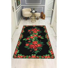 Dolce Mariee Vintage Desen Dijital Baskı Kaymaz Taban Halı H0009