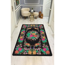 Dolce Mariee Vintage Desen Dijital Baskı Kaymaz Taban Halı H0008