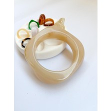 Sphere Jewelry Kemik Bej Bileklik