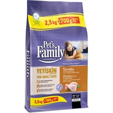 Arow Pets Family Yetişkin Kedi Maması Tavuk 2500+700G