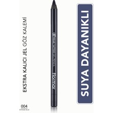 Flormar Mat Kalıcı Göz Kalemi (Mavi) - Extreme Tattoo Gel Pencil - 004 Intense Blue - 8682536028868
