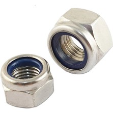 TYA Paslanmaz Fiberli Somun Çeşitleri DIN985 A4 Aısı 316 Kalite