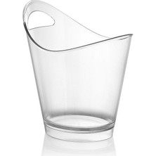 4 Litre  Buz Kovası   – Şık Tasarım, Dayanıklı Plastik, Şampanya ve Içecek Soğutucu Kovası