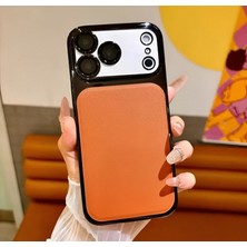 KumOziShop iPhone 17 Promax Lens Korumalı Deri Titan Kılıf