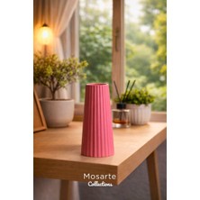 Mosarte Ribbed Yivli Tasarım Modern Dekoratif Vazo