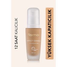 Flormar Yoğun Kapatıcı Su Bazlı Fondöten (Nötr Alt Ton) - Perfect Coverage Foundation - 102 - 8690604085903