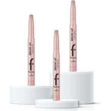 Flormar Brow Up Eyebrow Pencils That Fill Up Eyebrows Set Of 3 / 012 Rose Gold - Highlighter PSSN2184