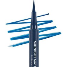 Flormar Midnight Matte Yüksek Pigmentli ve Mat Kaplamalı Likit Göz Kalemi PSSN2249