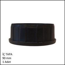 Adilon Plastik İç Tapa, Yuvarlak, 90 mm