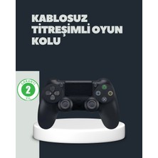 Kablosuz Titreşimli Oyun Kolu – Ps4 Uyumlu Ergonomik Tasarım ve Uzun Pil Ömrü Dinç Store