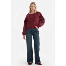 DeFacto %100 Pamuk 90's Wide Leg Yüksek Bel Jean Pantolon E9122AX26SP