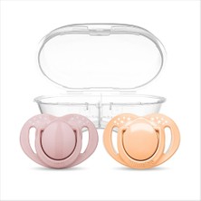 Mamajoo Ortodontik Silikon Emzik 2'li Powder Pnk  Blush 0+ Ay (Sterilizasyon/saklama Kutulu) (4 Adet)