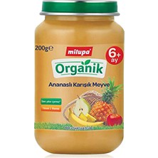 Milupa Organik Ananaslı Karışık Meyve (Kavanoz Maması) 200 G