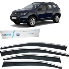 Sunplex Dacia Duster 2017-2024 Krom Cam Rüzgarlığı 4 Parça