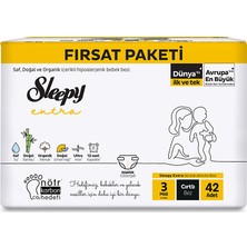 Sleepy Extra Bebek Bezi 3 Beden 42 Adet (2 Adet)