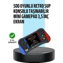 3,5 Inç Ekranlı Taşınabilir El Konsolu – 500 Klasik Oyunla Eğlence Yanınızda Dinç Store
