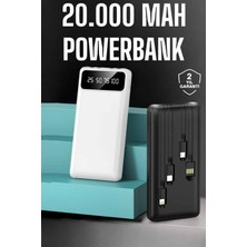 Powerbank 20.000 Mah Dijital Göstergeli LCD Ekran Uzun Pil Ömrü Dinç Store