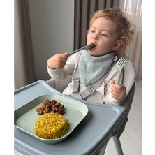 Lc Kare Tabak 2'li Sage Green - Peach (4 Adet)