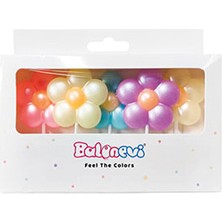 Balonevi Papatya Şekilli Makaron Mum 5'li