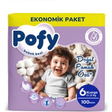 Pofy Xl 6 Numara Bebek Bezi 100 Ad (5 Adet)