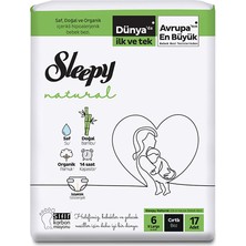 Sleepy Natural 6 Beden Bebek Bezi 15-25 kg 17 Adet (3 Adet)