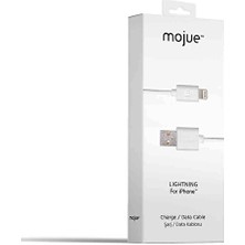 Mojue Şarj ve Veri Aktarım Kablosu Lightning Beyaz