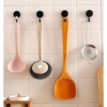 Brentino Kendinden Yapışkanlı Renkli Duvar Askısı Delme Vidalama Yok Anahtarlık Havlu Askısı 10 Adet