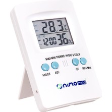 Nimomed Dijital Saatli Nem ve Sıcaklık Ölçer (5 Adet)