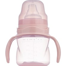Mamajoo Kulplu Akıtmaz Eğitici Bardak 160 ml Powder Pınk  Anti-Kolik Uç (3 Adet)