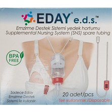 Eday Emzirme Destek Sistemi Yedek Hortum 20 Adet BPA (2 Adet) Free Tek Kullanımlık Parça