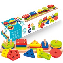 Kut Fly Ahşap Geometrik Şekiller 5'li