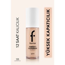 Flormar Intense Color And Pigment Water Based Foundatıon (Cool Under Tone) -105 Porcelaın Ivory - PSSN2785