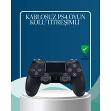 SHC4200 Kablosuz Ps4 Oyun Kolu Çift Motor Titreşimli Uzun Bataryalı