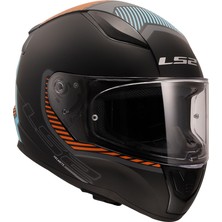 Ls2 Rapıd 2 Extra Mat Gri-Neon Turuncu  Motosiklet Kaskı