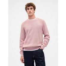 Gap Erkek Kırmızı Classic Raglan Bisiklet Yaka Kazak