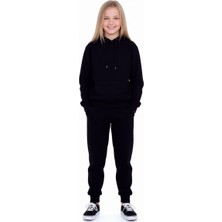 Caribou Unisex Çocuk 2 Iplik Siyah 2 Iplik Eşofman ALTI-433611