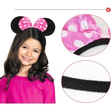 SHC4200 Pembe Fiyonklu Minnie Mouse Tacı Mini Kulak