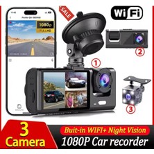 SHC4200 Üç Kameralı Wi‑fi Araç Içi Kamera – Gps Takip & G-Sensor Özellikli Güvenlik Çözümü