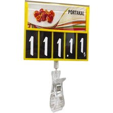 Yol Market Mandallı Manav Kasetliği - Turuncu (Pakette 10 Adet)