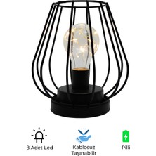 My Style Dekoratif Masa Lambası Metal Malzeme ile Modern Tasarım 8 Adet LED Aydınlatma