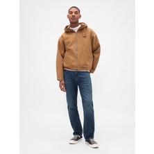 Gap Erkek Koyu Mavi Relaxed Straight Jean Pantolon