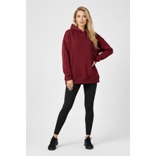 Uncia Outdoors Baskısz Unisex Oversize Kapüşonlu Sweatshirt Rahat Kalıp Hoodie