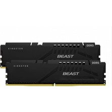 Nil Avm 32 GB Ddr5 5200MHZ Kıngston Beast Black Expo 2X16GB CL36 Dımm Dt KF552C36BBEK2/32TR