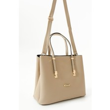 Sanmorris Kadın Uzun Askılı 4 Bölmeli Sade Şık Omuz ve El Çantası