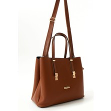 Sanmorris Kadın Uzun Askılı 4 Bölmeli Sade Şık Omuz ve El Çantası