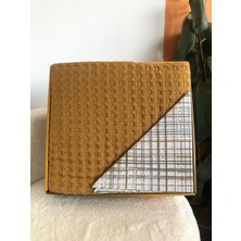 Bella Home Çift Kişilik Throw Cotton Lüks Pike - 4 Parça - Kutulu