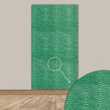 Tink 3D Kendinden Yapışkanlı Akustik Keçe Panel Duvar Kağıdı Desenli 52X98 cm 2 Adet(1 M²) Yeşil