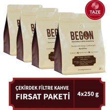 Nord Kivu Nitelikli Filtre Kahve (Çekirdek) Fırsat Paketi 250G x 4 Adet