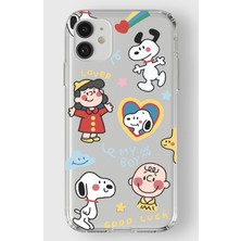 Manitoba Iphone 11 Uyumlu Baskılı Yumuşak Silikon Şeffaf Telefon Kılıfı