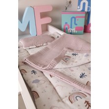 Montefair Gökkuşağı Manzarası Lila Yastıklı Alt Açma Minderi ve Battaniyesi 2 Parça 45x75 cm ve 80x80 cm